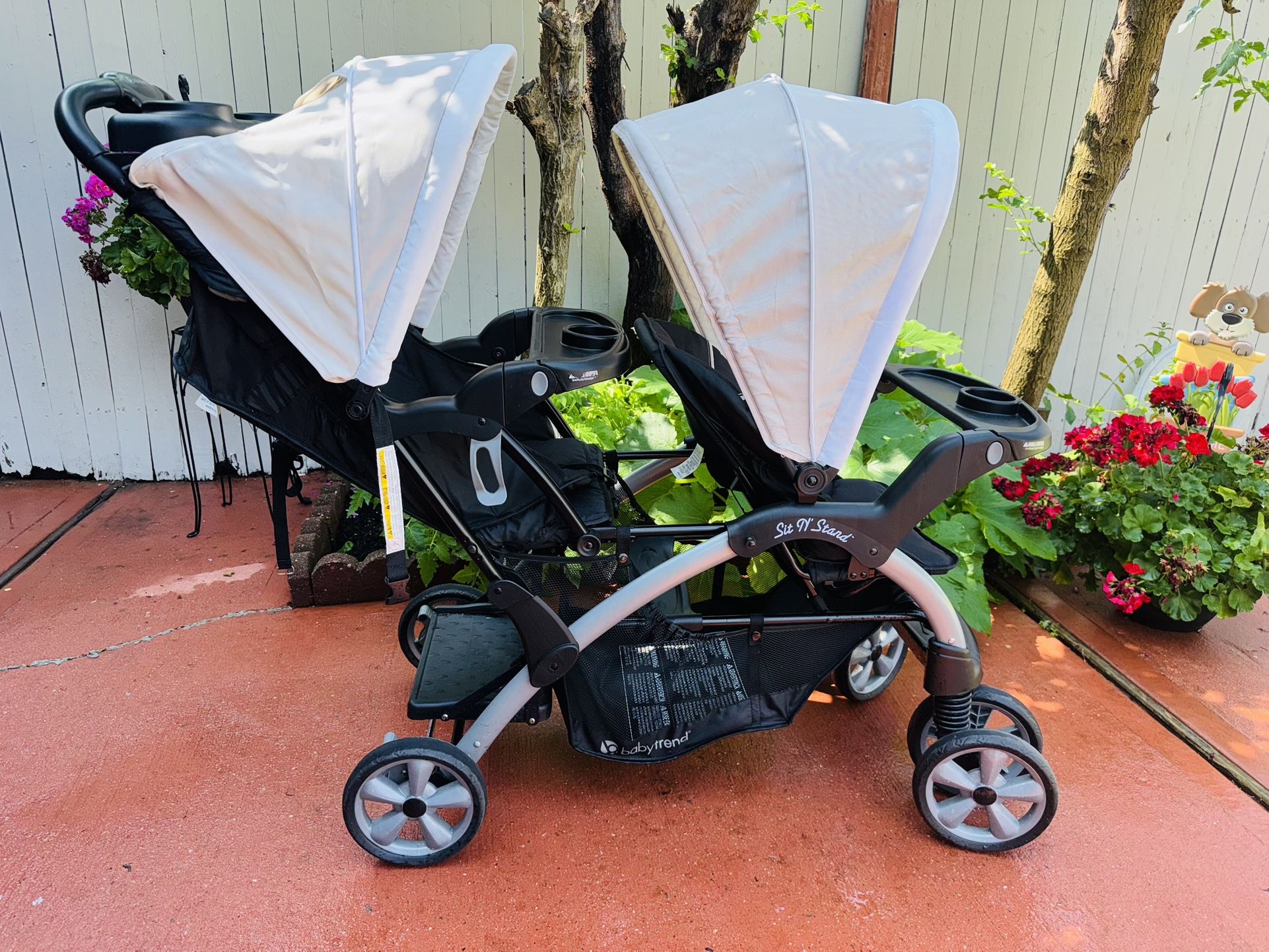 Baby Trend Sit N Stand Double Stroller Car Seats