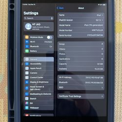 iPad 7th Generation 32 GB With Case And Screen Protector WiFi
