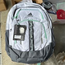 White Adidas Backpack New 