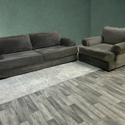 Delivery Available! Sleek Sofa and Chair Set