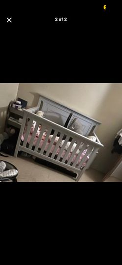 Ti Amo Light grey baby crib