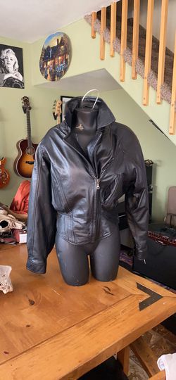 80s leather jacket