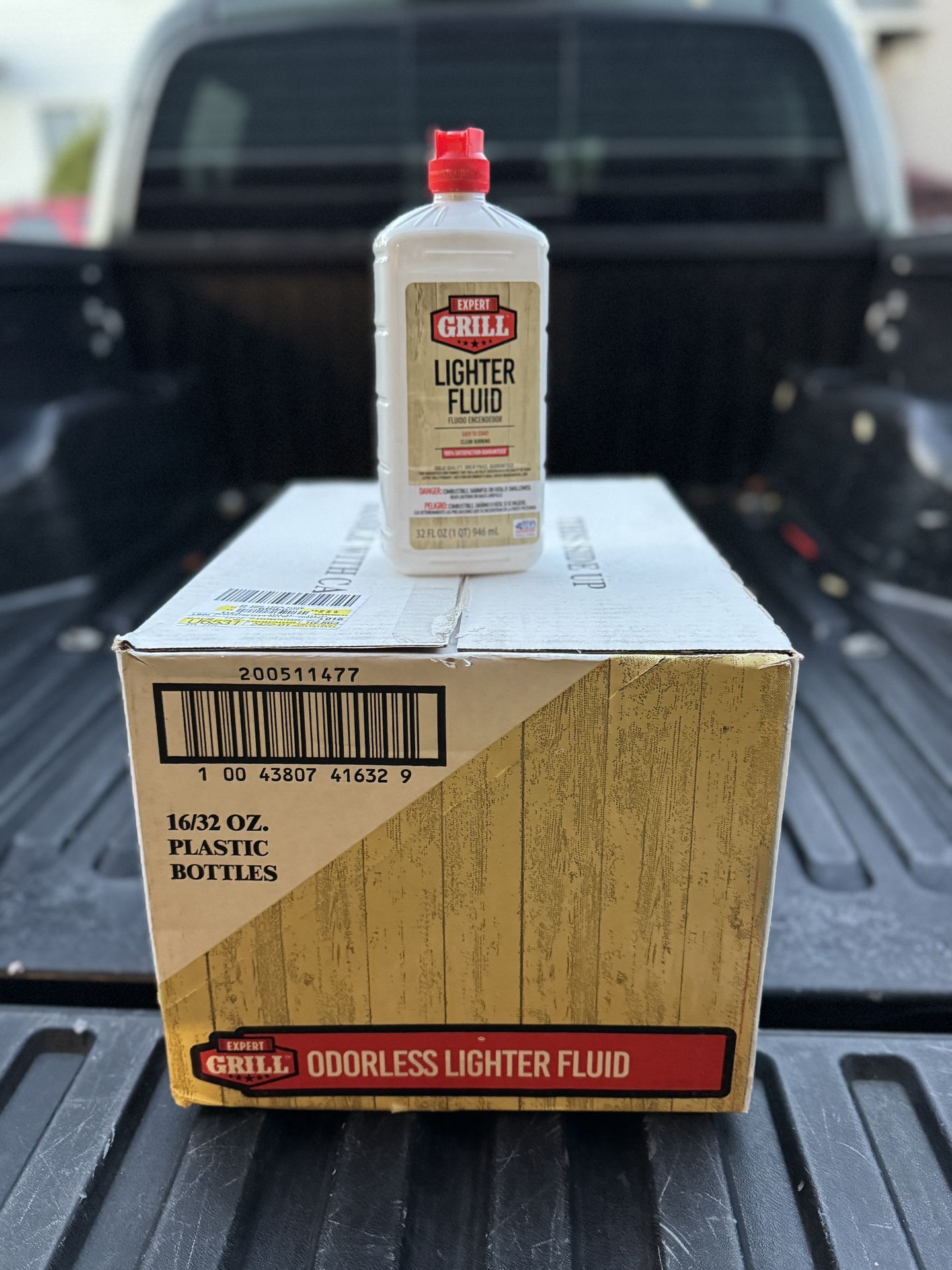 Brand New Expert Grill Odorless Charcoal Lighter Fluid 16/32oz. Plastic Bottles Case