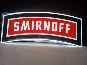 *Smirnoff LED Light-Up Bar Sign* NEW IN BOX*
