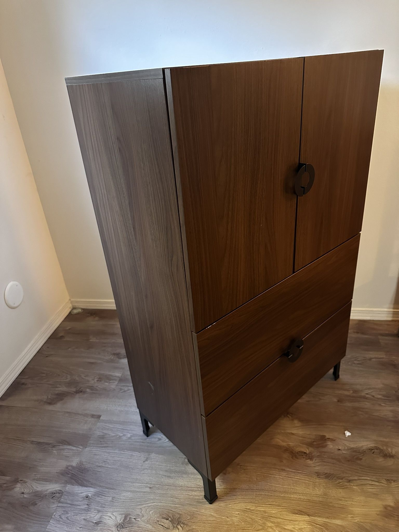 Wardrobe, dark brown, Mid-Century style