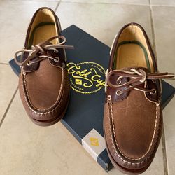 Sperry Gold Cup Leather Boat Shoes Brown 7.5M – Premium Collection – Like New w/ Box