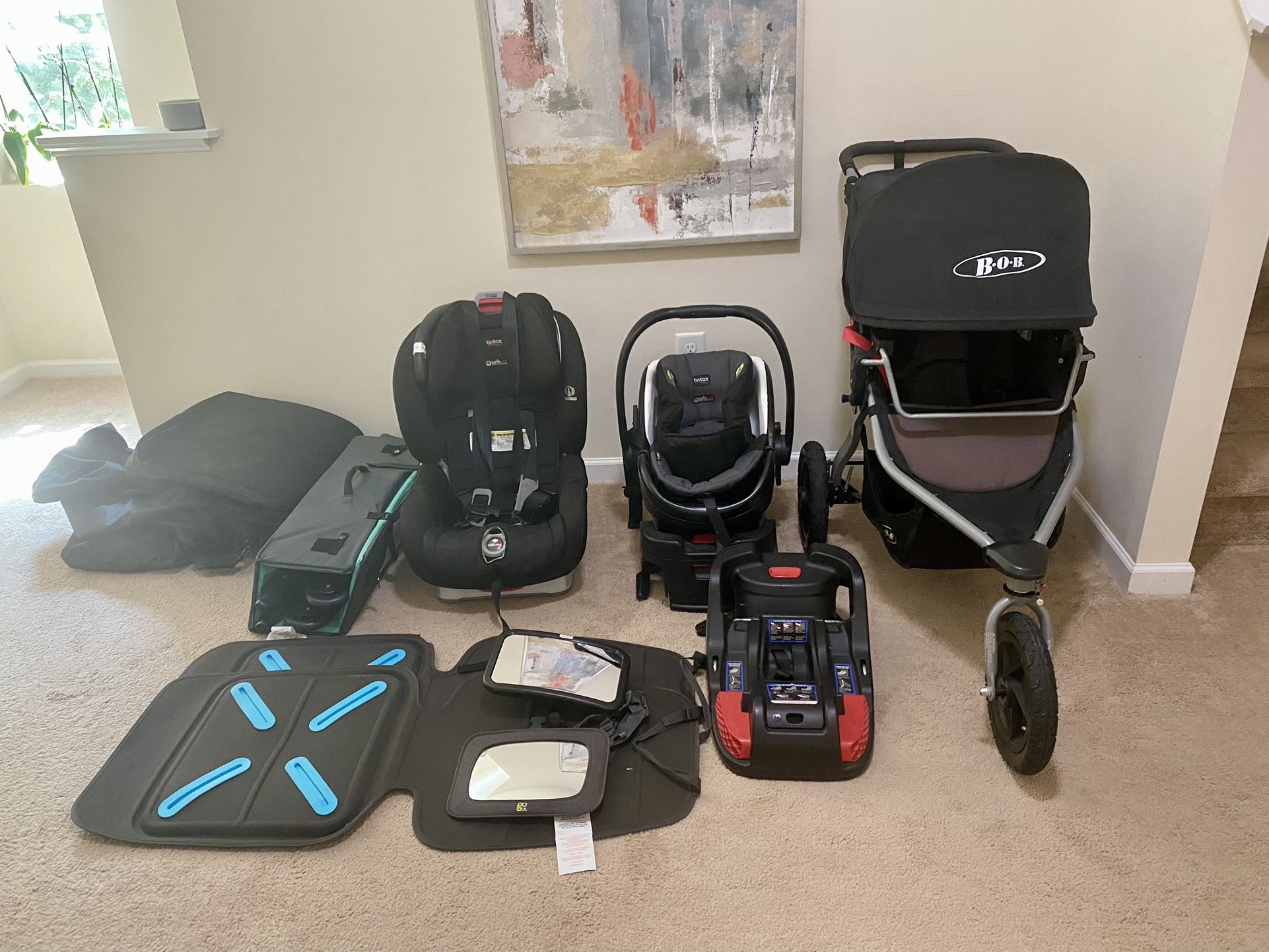 Stroller, Car Seats, Car Seat Ports, Mats, Traveling Cases, Pack And Play.