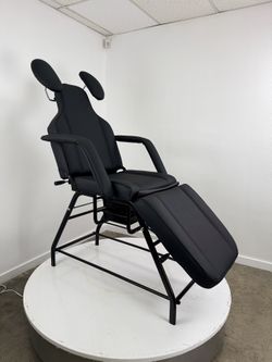 Adjustable Esthetician Beauty Bed Facial Lash Recliner Chair 180°, 300 Lbs Capacity Barberpub 2110