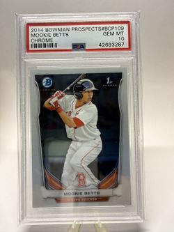 Mookie Betts Bowman 1st Chrome PSA 10