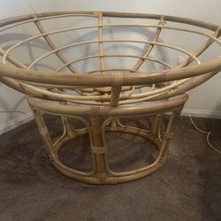 Rattan Papasan  Chair Frame And Cushion 
