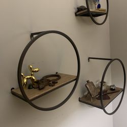 3 Piece Circle Accent Shelf