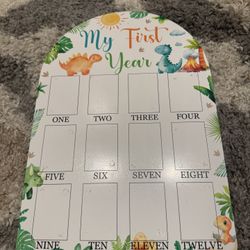 “my First Year” Picture Board 