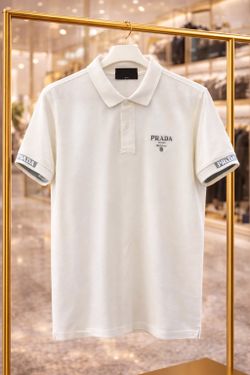 Prada White 🤍 Polo Shirt 💥Small To Large💥 2for$100 