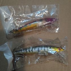 Fishing Lures and Tackle Box.