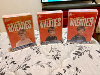 Wheaties "Champions" boxes encased in plastic