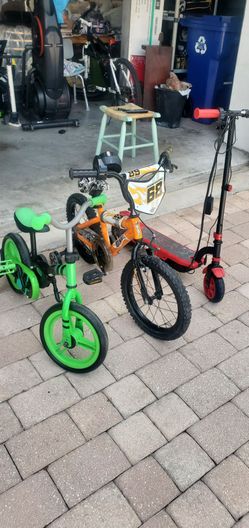 2 Bikes + Scooter