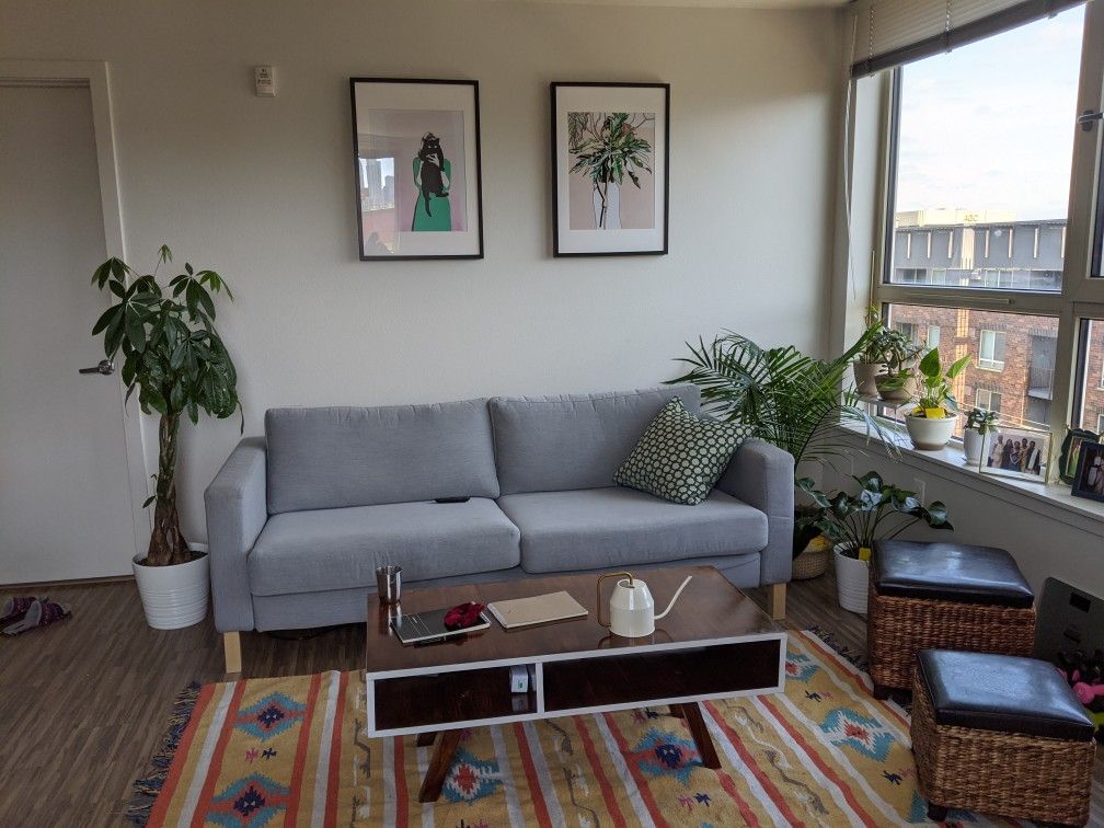 Light gray 3 Seater IKEA couch