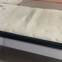 Bed Frame White  WITH MATTRESS