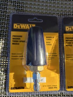 Dealt Pressure Washer Turbo Spray Nozzle 4500psi