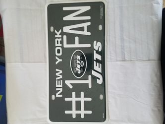 New York Jets #1 Fan Plate