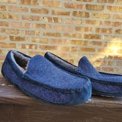 UGG ASCOT Wool Slippers Dark Blue US Size 13
