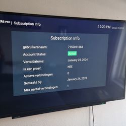 Tv With Subscription For One Year For Sell