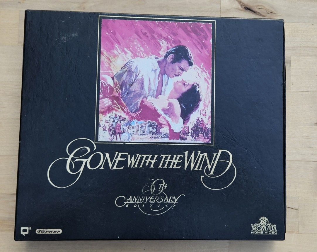 Gone With The Wind MGM Home Video 2 Tape VHS Deluxe Edition Box Set 1985