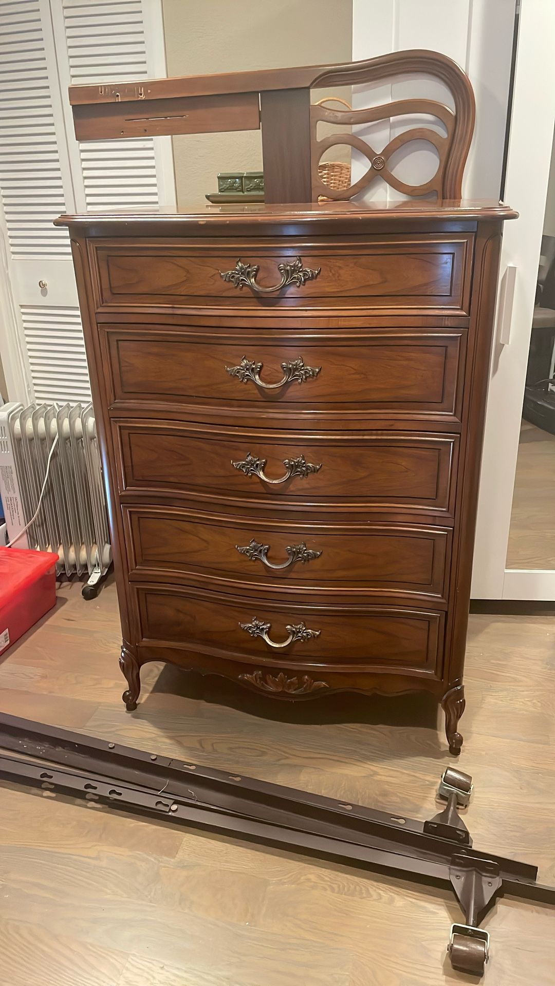 Dixie French Provincial Highboy Dresser