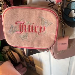 Juicy couture, light, pink butterfly purse