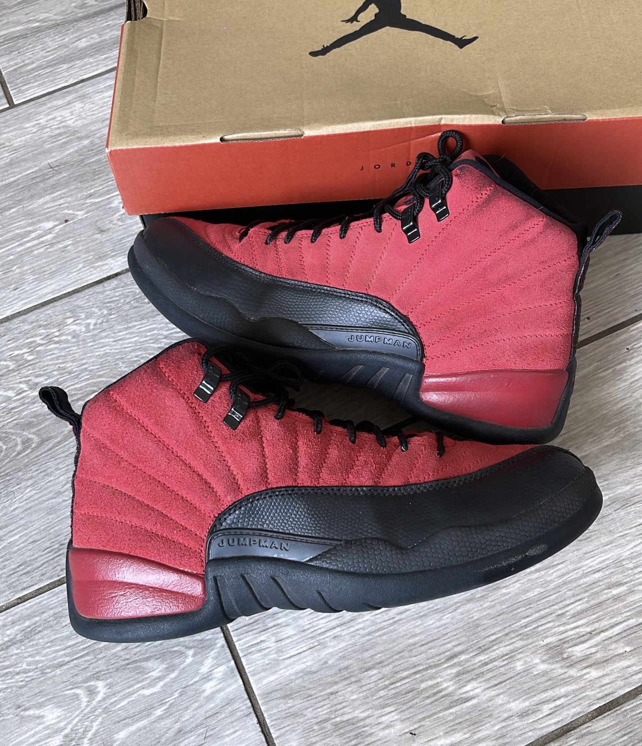 Jordan 12 Reverse Flu Game Size 9.5