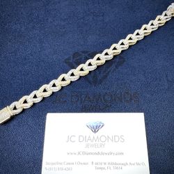 Bracelet New Design Baguett And Round Diamonds Real Natural Vs 10kgold