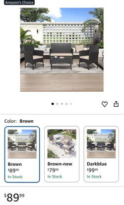 Set 4 p patio forniture - set 4 piezas muebles patio