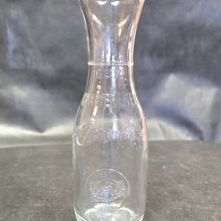 Vintage Embossed Glass 0.25 Liter Carafe