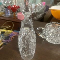 Antique Brilliant Cut Crystal Bell 
