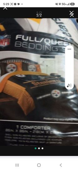 Steeler full/queen bed set new