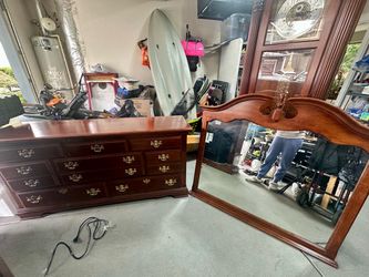 Large dresser with mirror