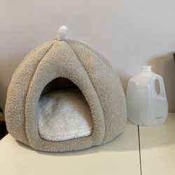 Soft Cave Bed | Small Pet Bed | Cat Bed | Small Dog Bed 18” x 14.5” x 16”H