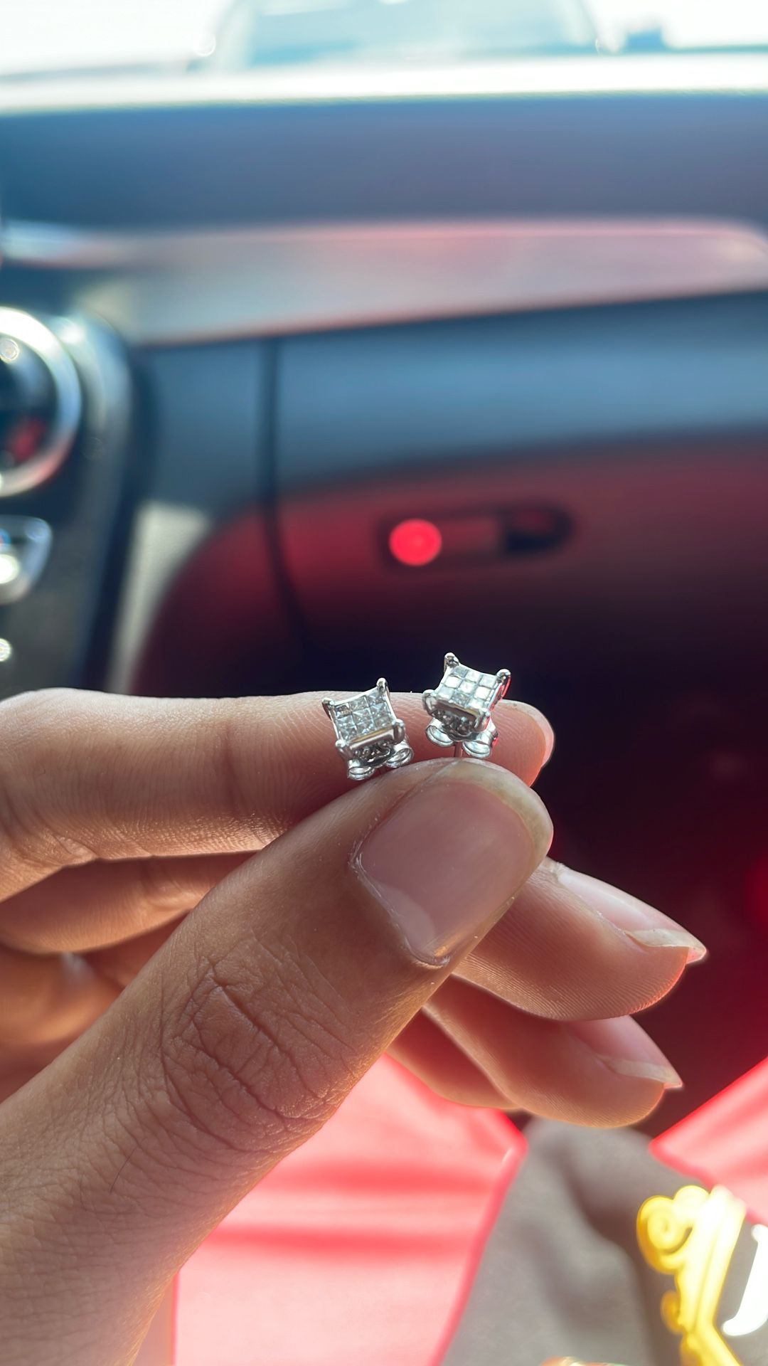 14k White Gold Earrings