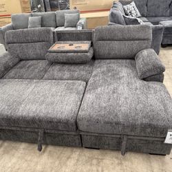 Offer Up Special! 🛋️ SLEEPER SECTIONAL WITH STORAGE — ONLY $759🛋️ 