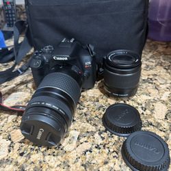 Canon EOS REBEL T7 EF18-55mm + EF 75-300mm Double Zoom KIT