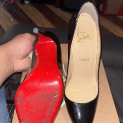 Red Bottoms Black Ones Size 38 , Beige 37 1/2 