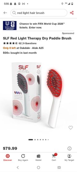 SLF red light paddle brush