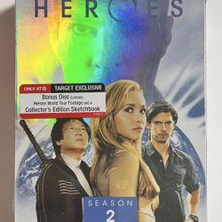 HEROES: Season 2/Two (Collector’s Edition DVD) 4-Disc Set, Only At Target Exclusive with Bonus Disc and Sketchbook *NEW*