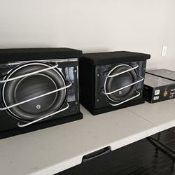 JL Audio W7 Prowedge and Rockford Fosgate Power Amplifiers