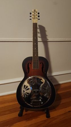 Gretsch G9241 Alligator Biscuit Round-Neck Acoustic / Electric Resonator Guitar