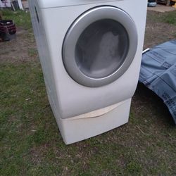 It Is A Maytag With Pedestal Dryer