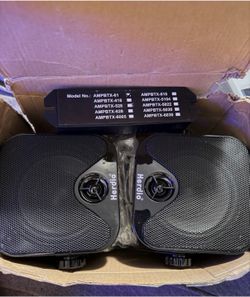 Herdio 4” Speakers Waterproof Boat ATV UTV RZR Golf Cart Tractor Camper - AS IS