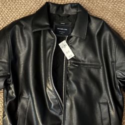 Men Abercrombie And Fitch Leather Jacket 