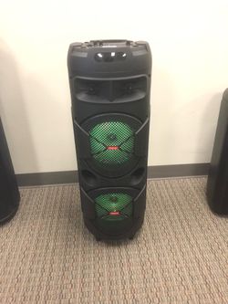 Dual eight invh rechargeable Bluetooth speaker/aux/fm/USB and SD port/microphone for karaoke/brand new!!