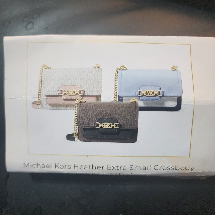 New:  Michael Kors Heather Extra Small Crossbody 